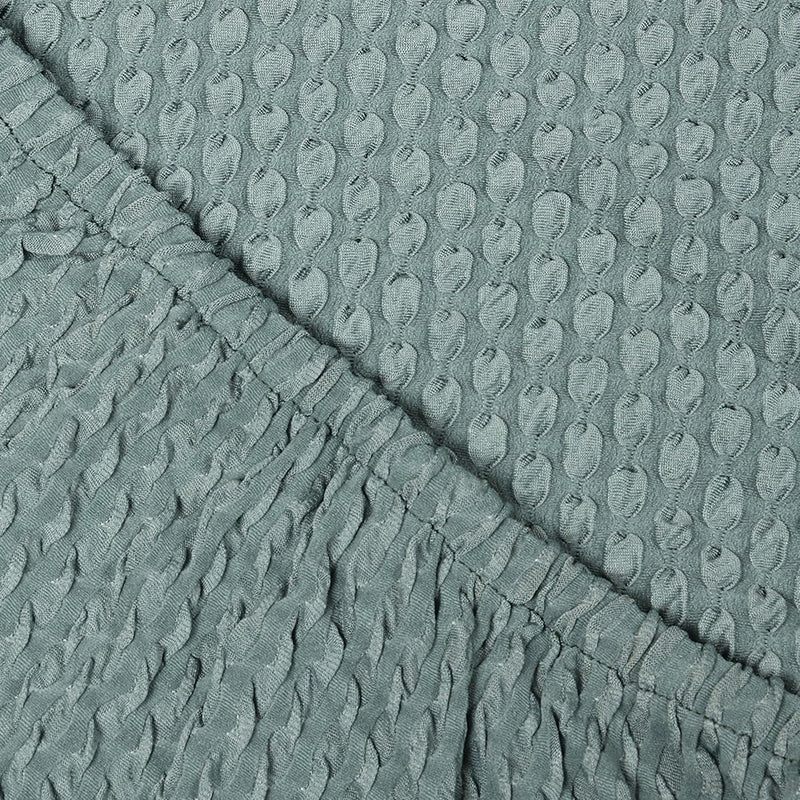 Pearl Cloud Solid Sofa Cover - Grey media 7