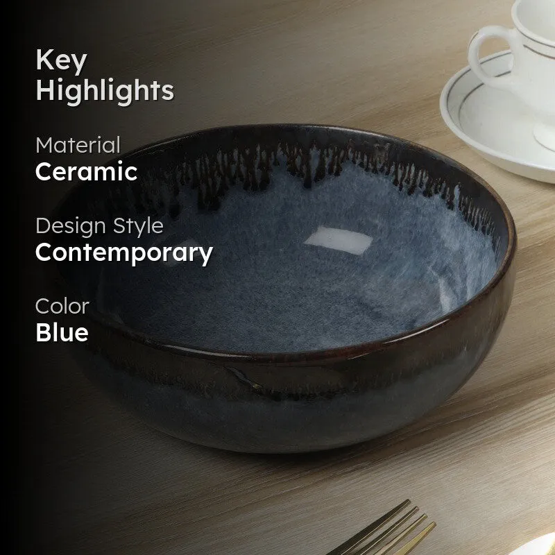 Ceramic Serving Bowls (Dark Blue) - 700 mL media 2