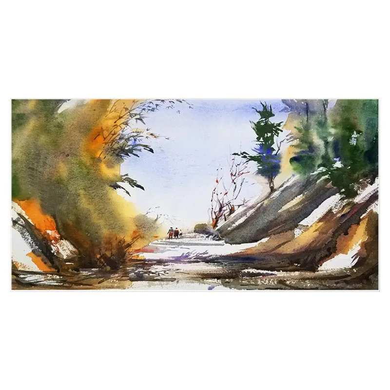 Abstract Path Canvas Wall Painting media 5