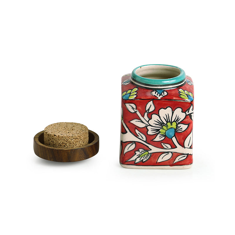 Rang-E-Gul Airtight Ceramic Jar (240 mL Each) - Set Of Four media 5
