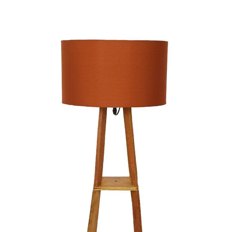 Blace Netima Floor Lamp With Shelf - Rust media 3
