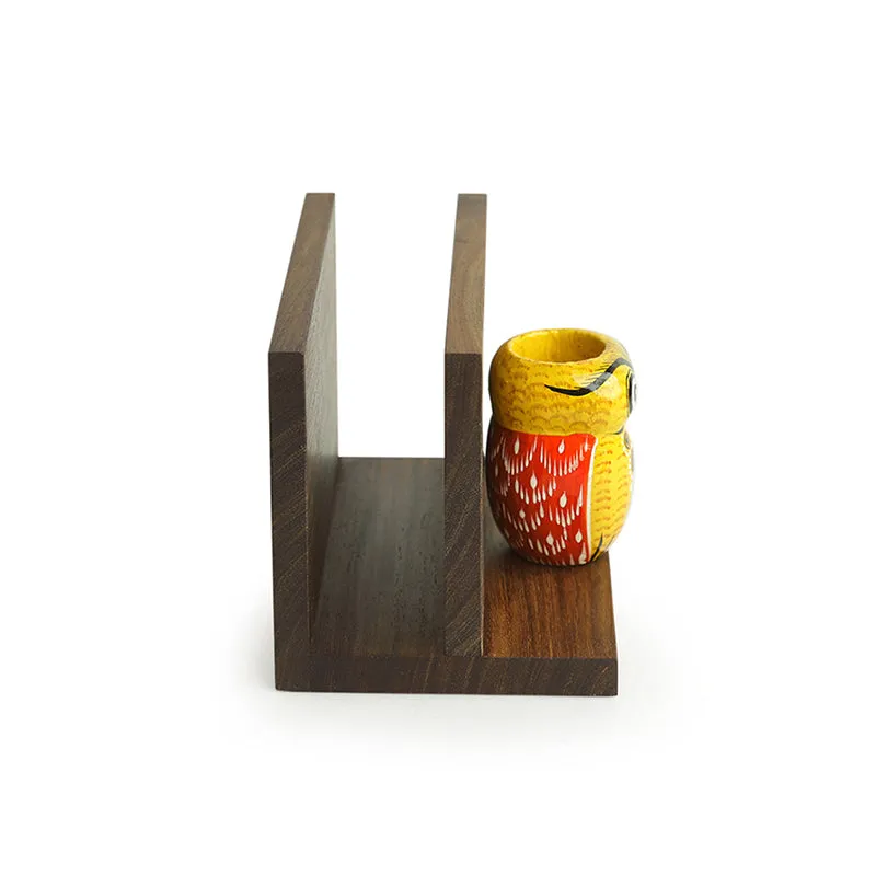 Tellus Sheesham & Gular Wood Tissue Holder media 4