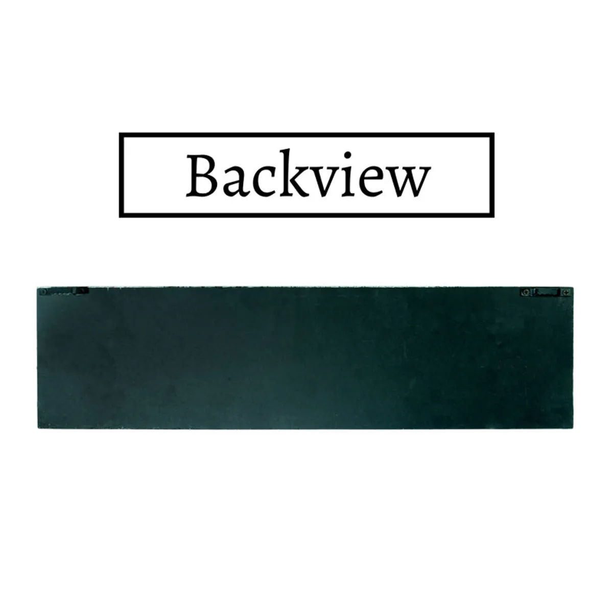 Back view showing the dark rear panel of the wall hook