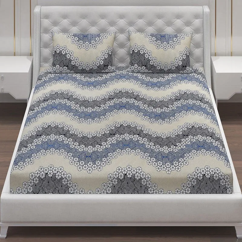 Monte Carlo Flower Weave Bedsheet - 120 GSM media 4