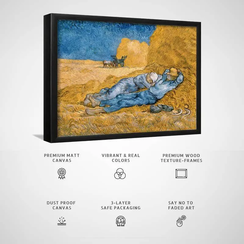 The Siesta By Vincent Van Gogh - Black Frame media 3