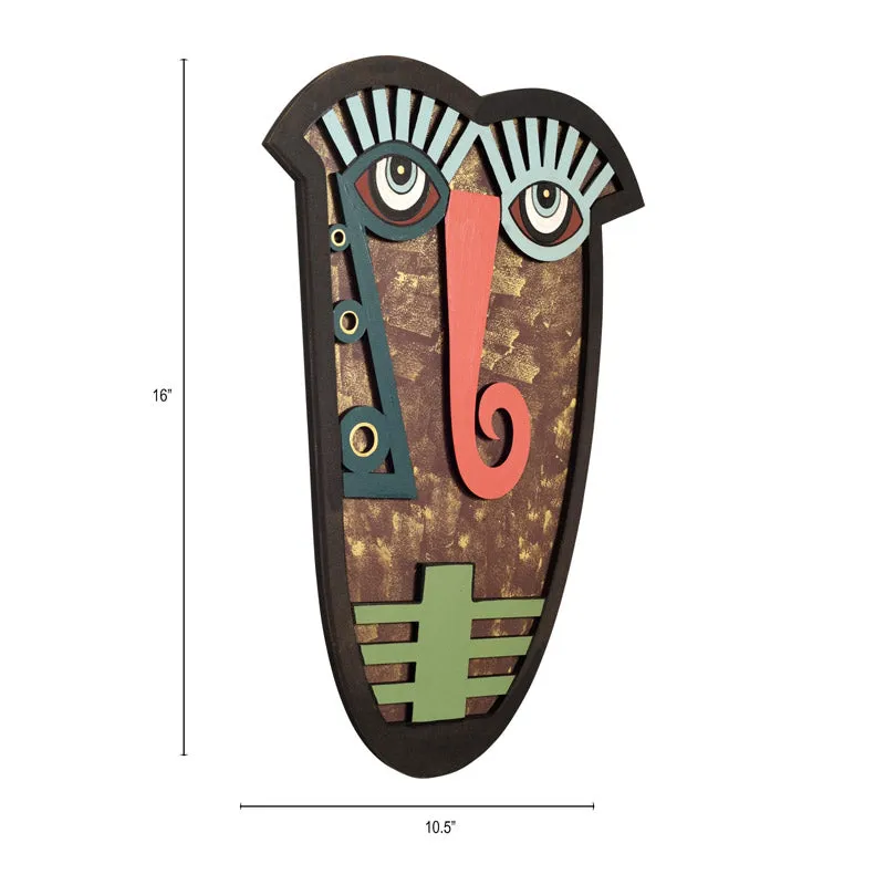 Indraneel Mask Wooden Wall Accent media 6