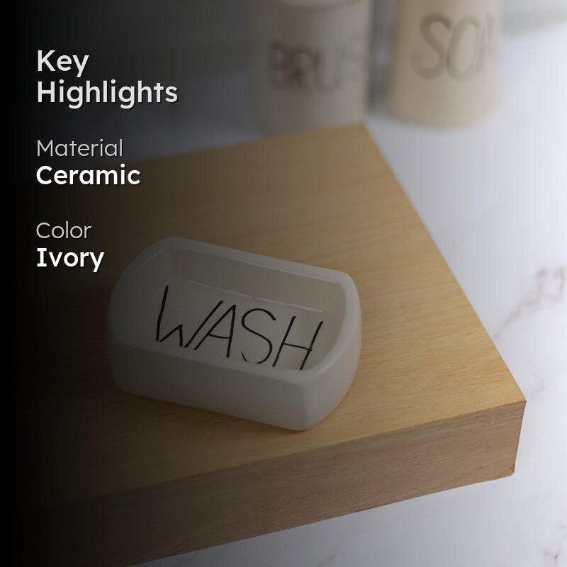 Emille Ceramic Soap Dish media 2