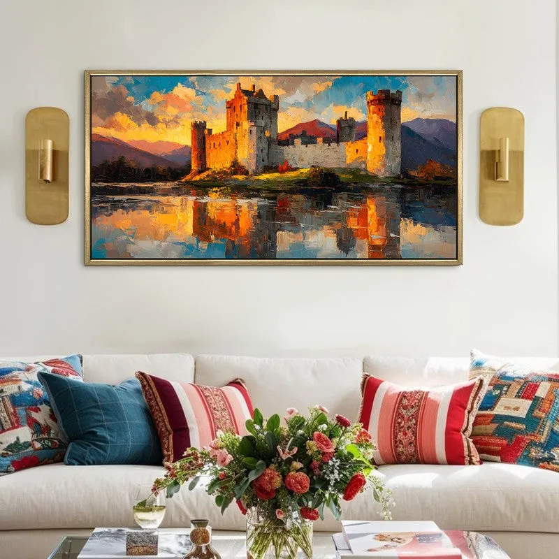 Island Castle Canvas Wall Painting With Frame media 1