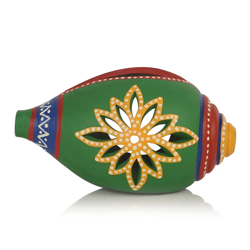 Shankha Deepam Terracotta Tea Light Holder media 3