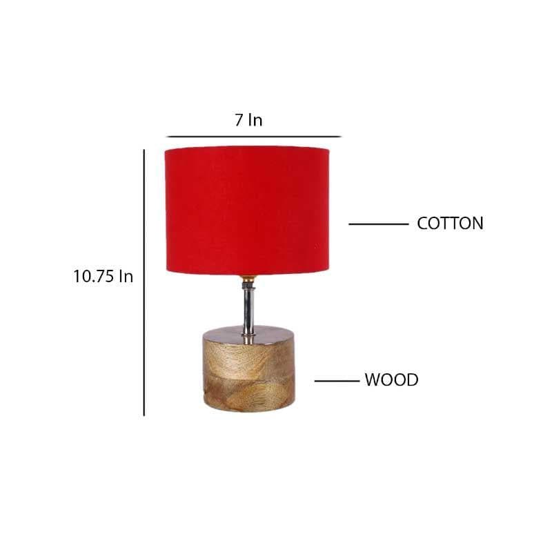 Tezun Fabric Table Lamp - Red,Brown media 7