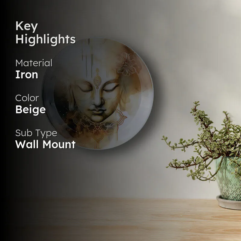 Serene Buddha Wall Plate media 2