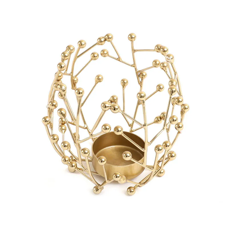Crony Tea Light Candle Holder - Gold media 7