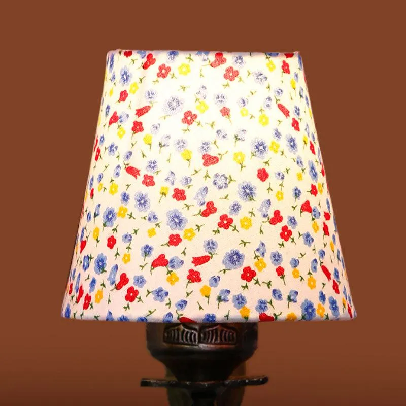 Magda Masique Color Splash Conical Fabric & Metal Wall Lamp media 4