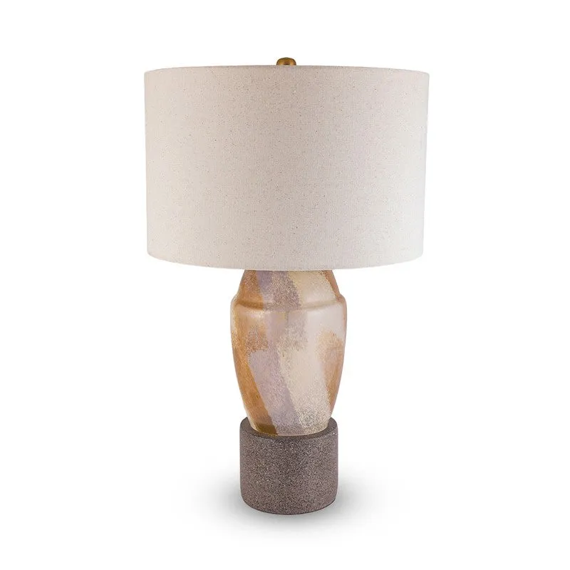 AarviDecor Keaton Decorative Fabric Table Lamp - White media 4