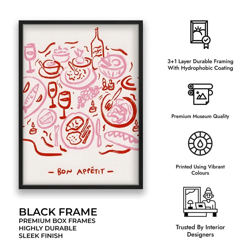 Modern Mingle Archival Canvas Wall Art - Black media 10