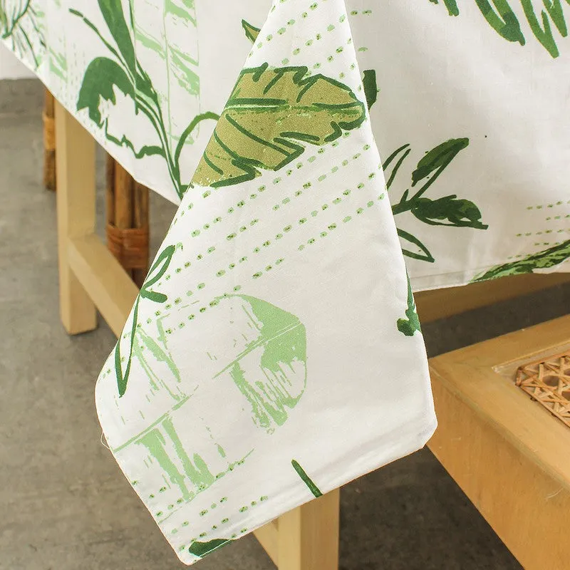 Maruva Drift Woven Table Cover -Green media 3