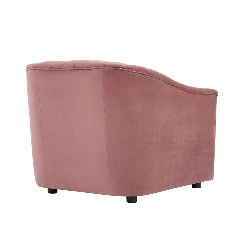 Urbanix Neem Wood Accent Chair - Pink media 7