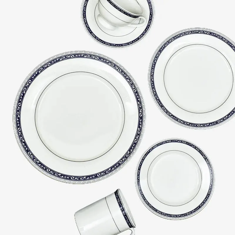 Dinole 24k Gold Brushed Porcelain Dinner Set - 33 Piece Set media 5