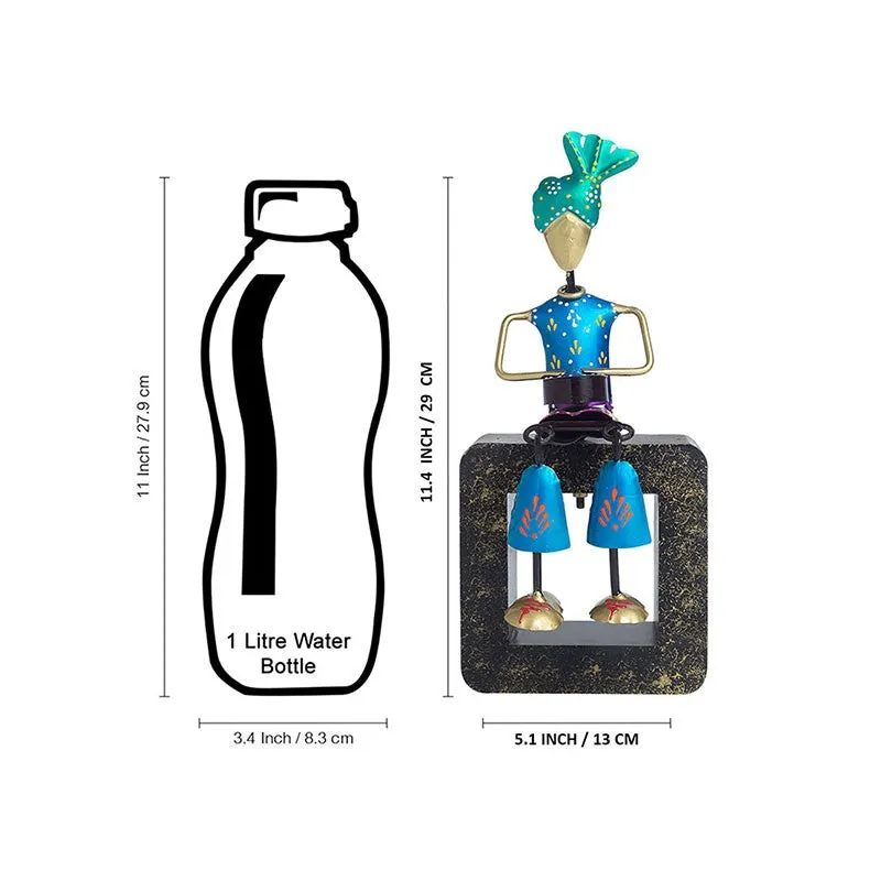 Musician Figurine Decorative Showpiece - Blue media 8