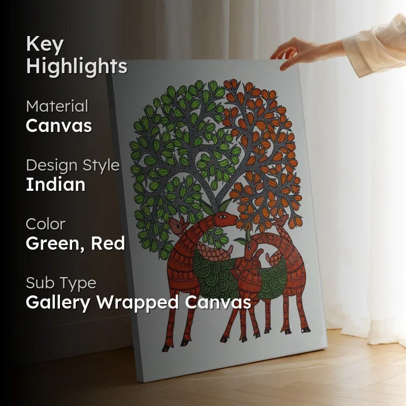 Twin Deer Canopy Canvas Wall Art & Paintings media 2