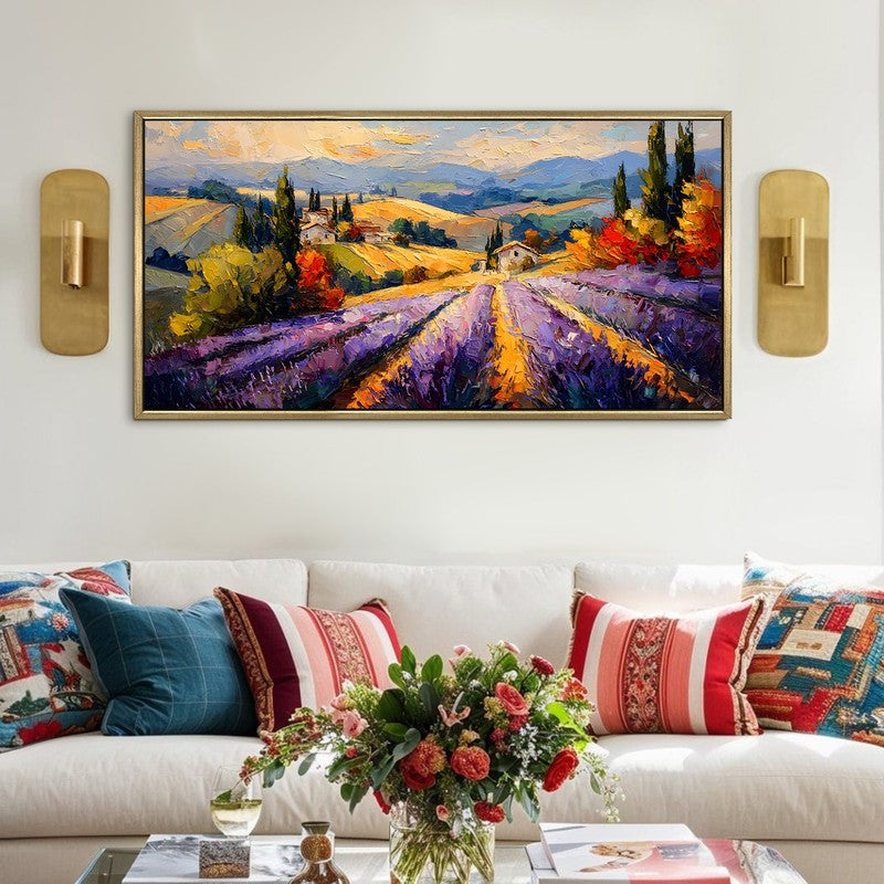 Pastoral Calm Canvas Wall Painting With Frame