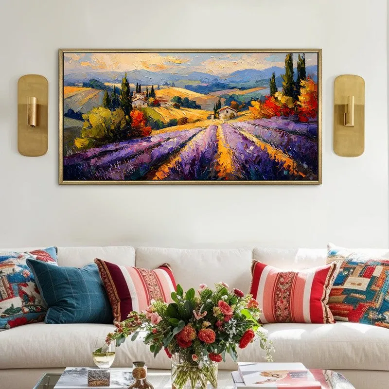 Pastoral Calm Canvas Wall Painting With Frame media 1