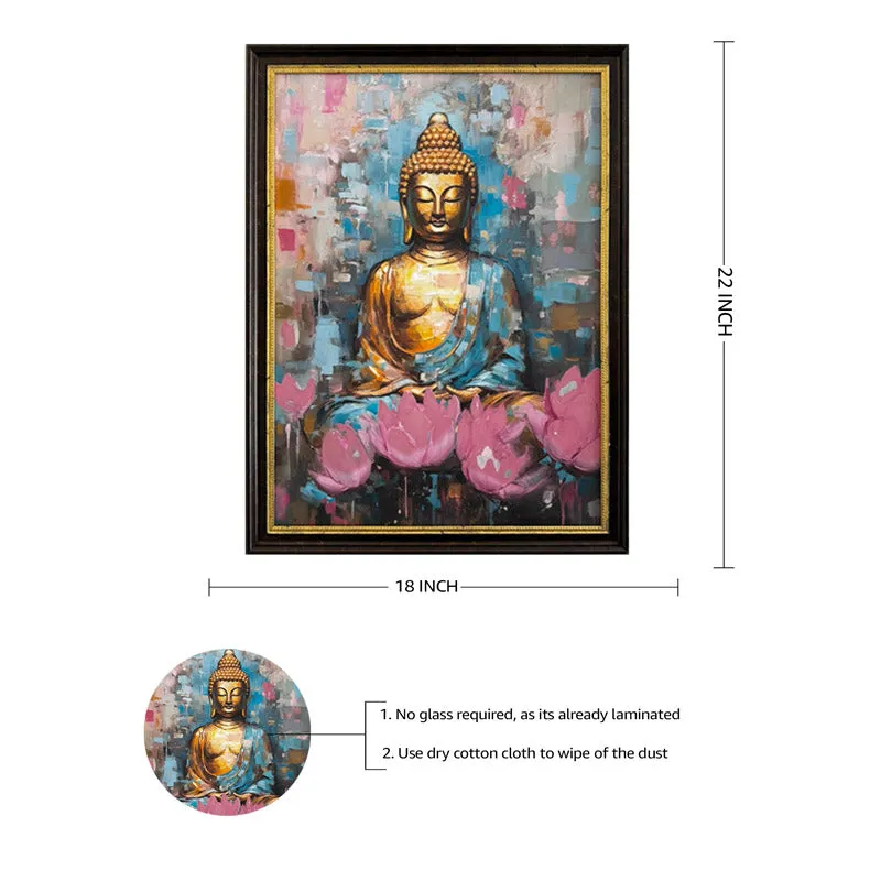 Lotus Serenity Buddha Wall Art media 7