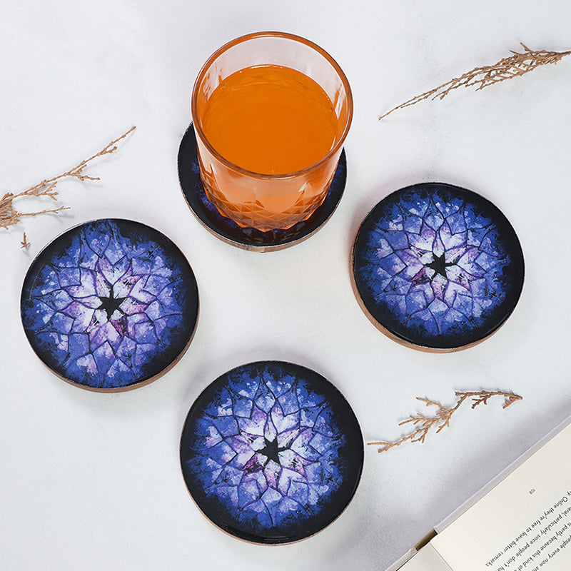 Starpoint Wood Coaster - Set Of Four
