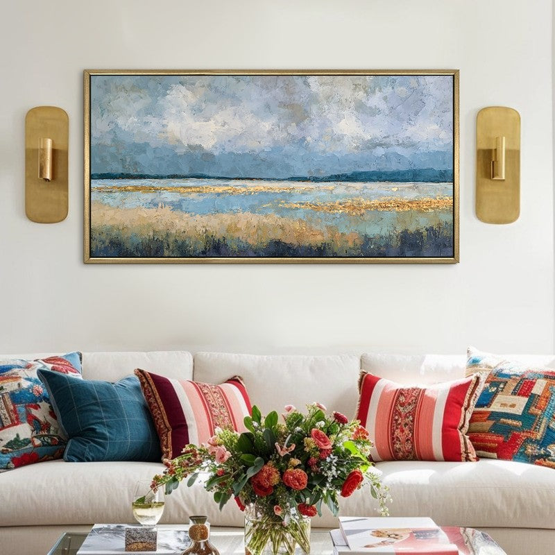Opulent Blue Canvas Wall Art
