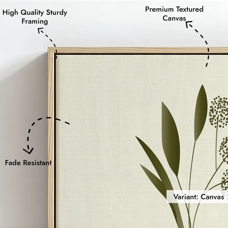 Woven Sanctuary Archival Canvas Wall Art - Natural Brown Frame media 6