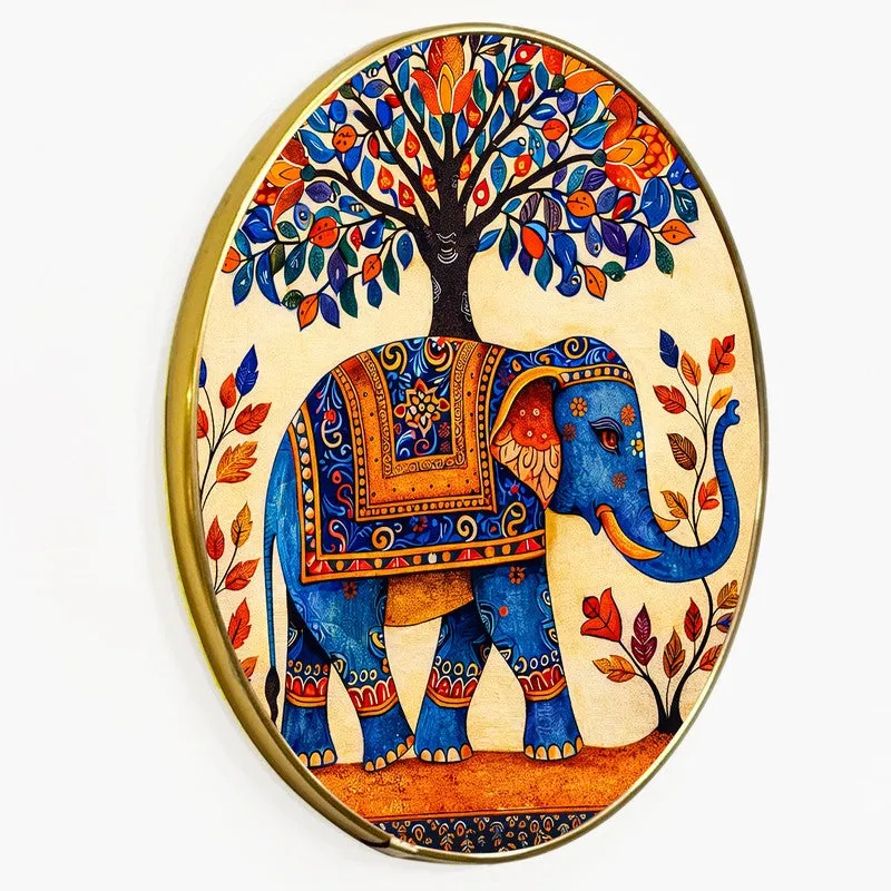 Vibrant Elephant Ethnic Paper Wall Art media 7