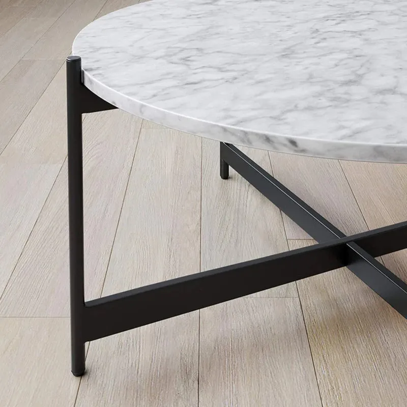 Equinox Accent Table with Marble Top media 5
