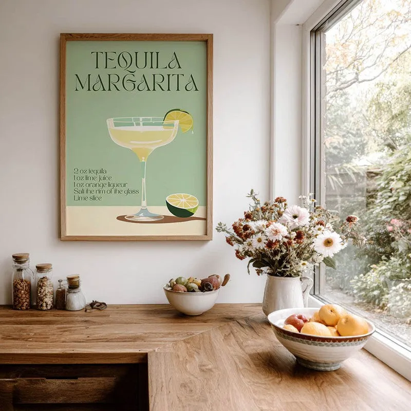Tequila Margarita Archival Canvas Wall Art - Brown media 7