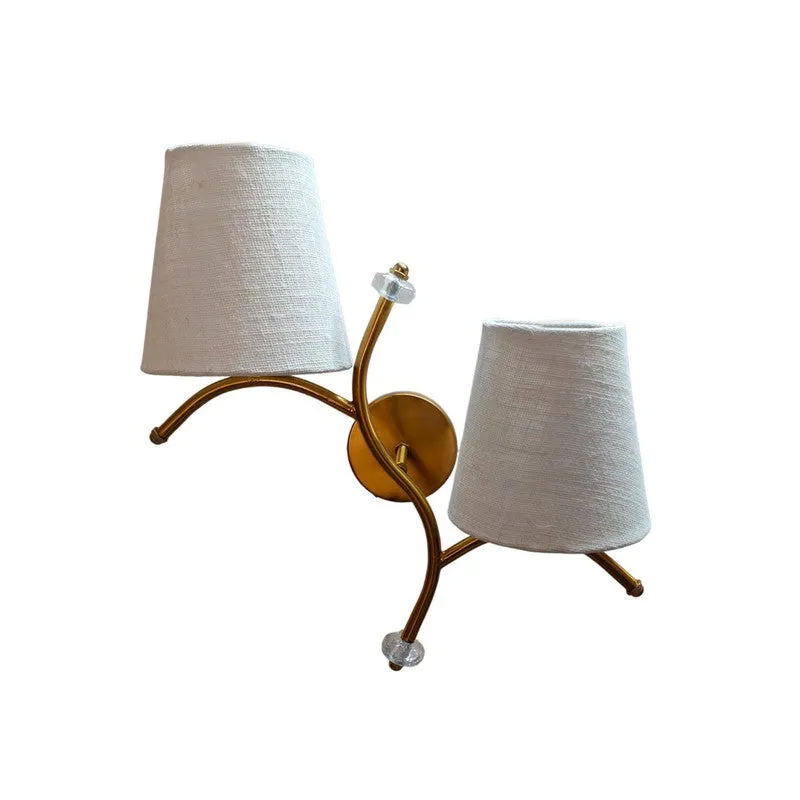 GlowStem Twin Jute Wall Lamp - Grey media 4