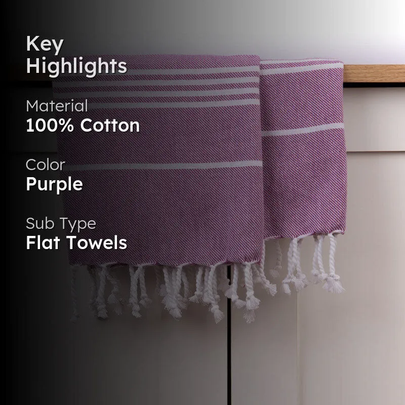 Cotlyn Cotton Bath Towel - Purple media 2
