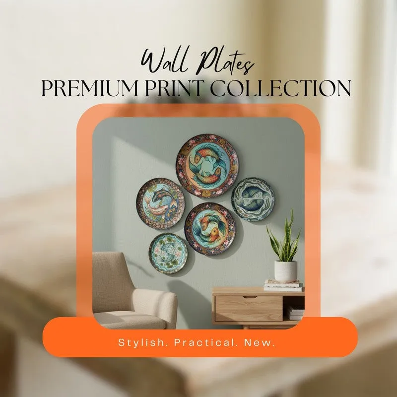 Azure Coastline Wall Plates - Set of Five media 9
