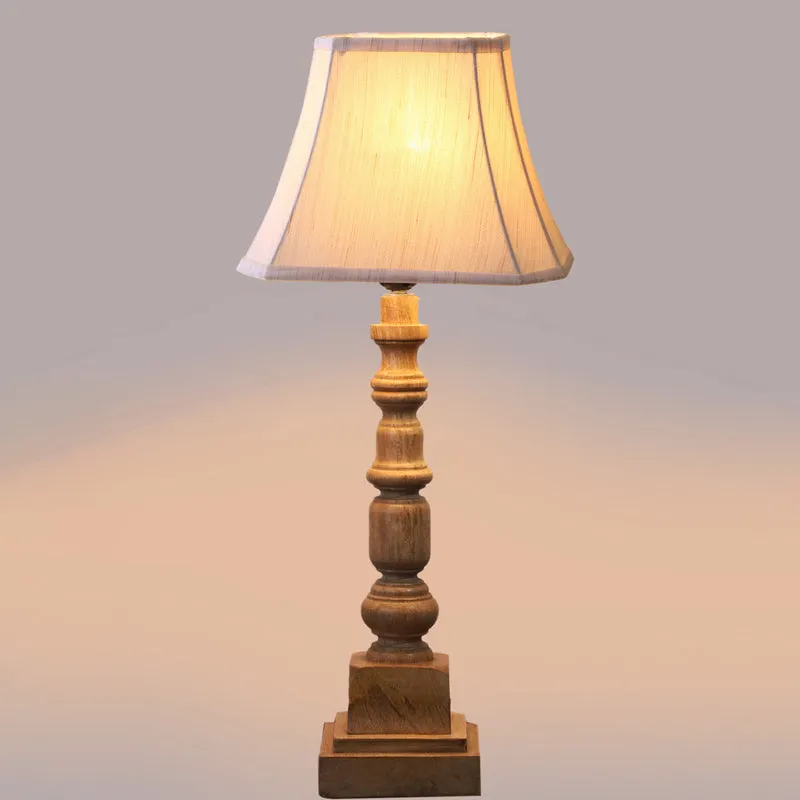 Allume I Arbor Wooden Table Lamp - Beige,Brown media 4