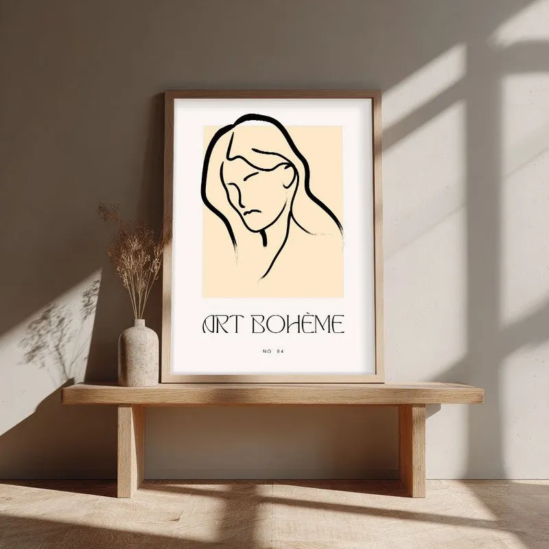 Tender Tilt Canvas Wall Painting With Brown Frame media 4