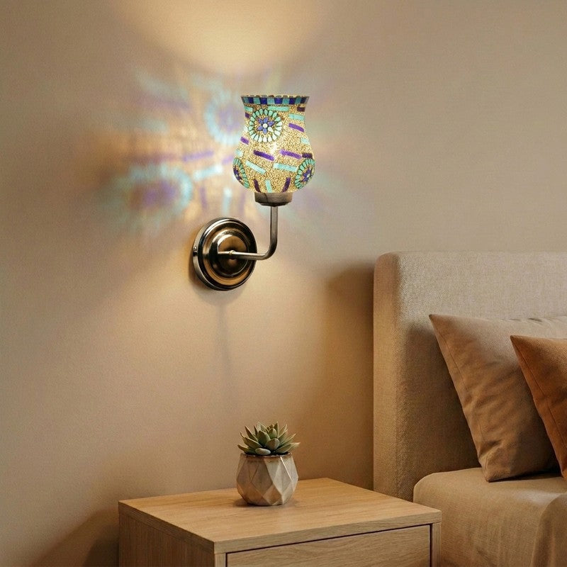 MosaicBloom Glass Wall Lamp