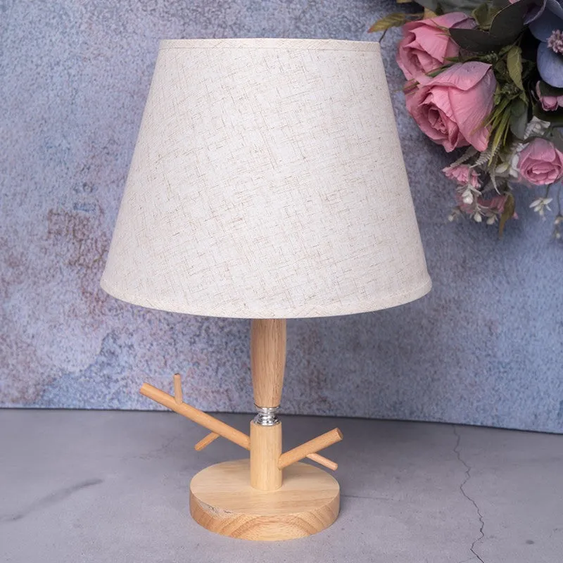 AarviDecor Easton Designer Cotton Table Lamp - Grey media 3