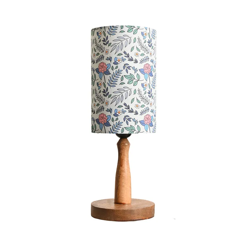 Whimsy Fleur Fabric Table Lamp - Multicolor media 4