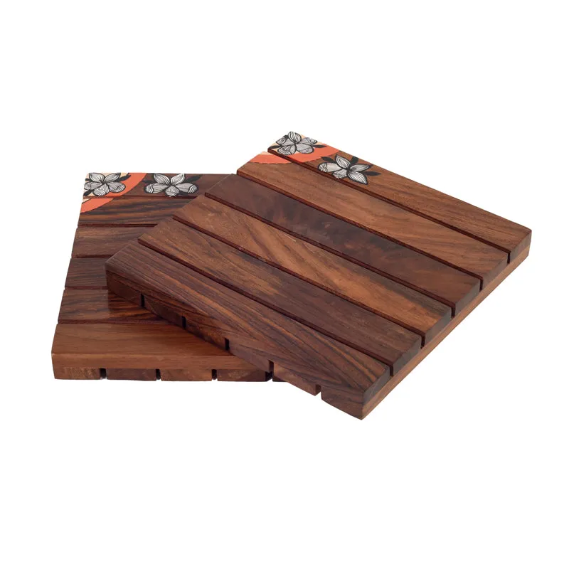 Minerva Wooden Coaster - Set Of Two media 3