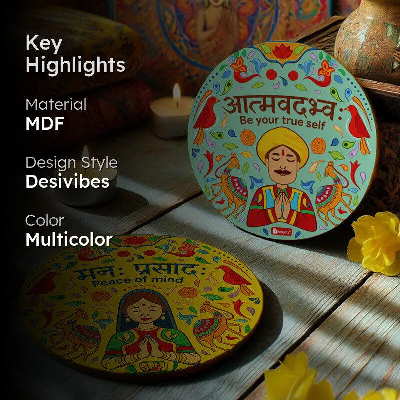 Man-Prasad MDF Coaster - Set Two media 2