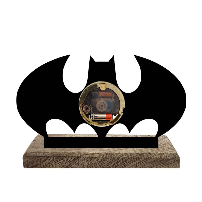 Gotham Time Iron & Mango Wood Table Clock media 4