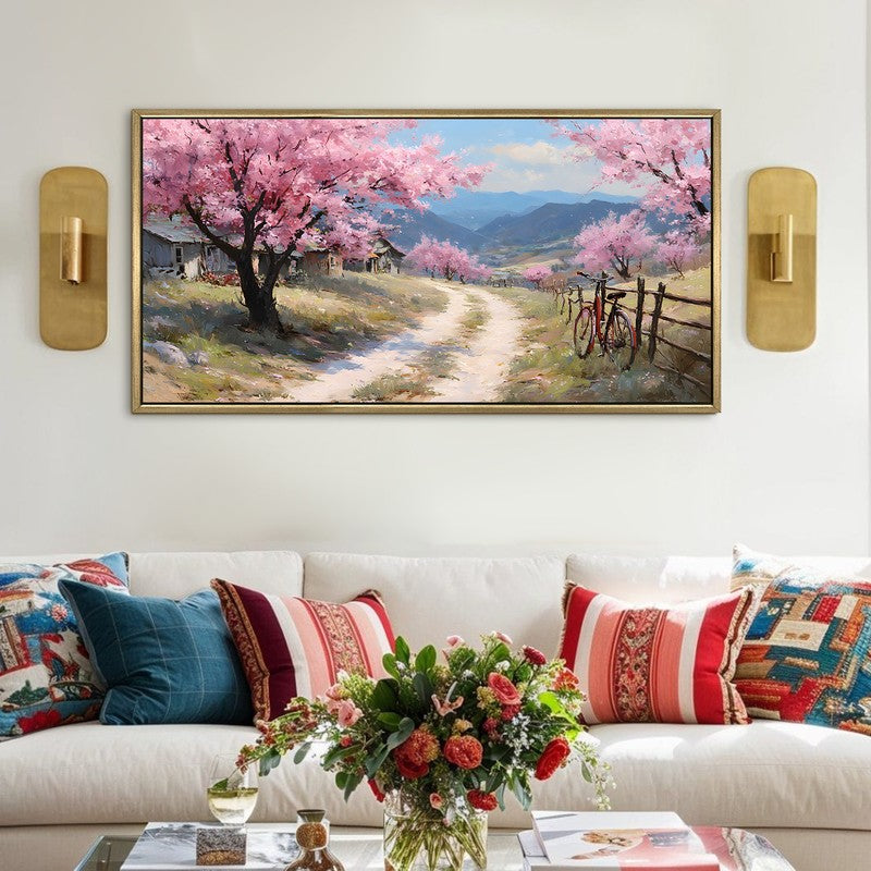 Pinkhaze Canvas Wall Painting With Frame