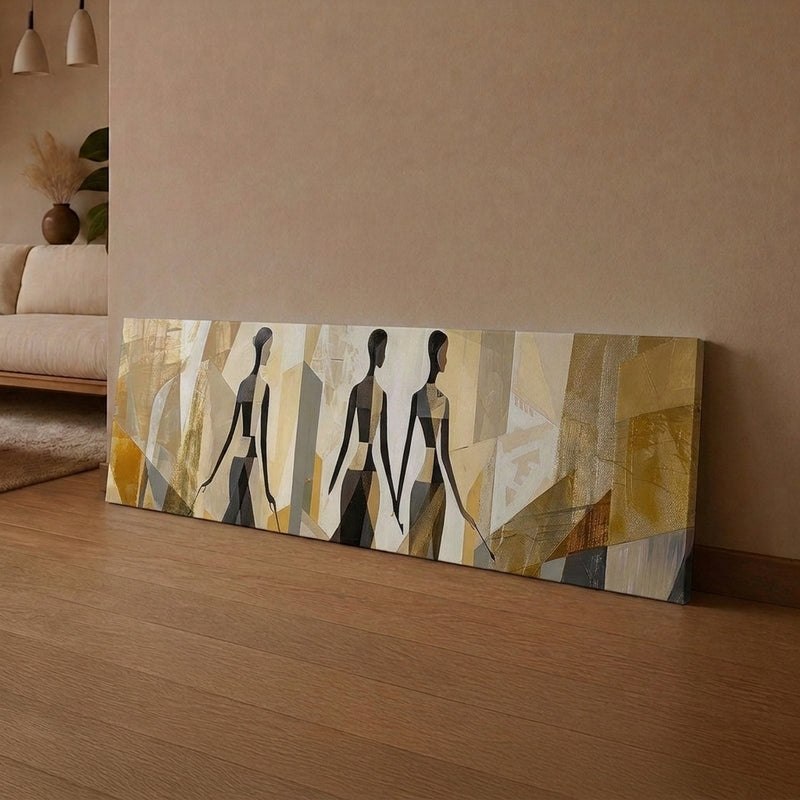 Earthy Silhouettes Boho Canvas Wall Art