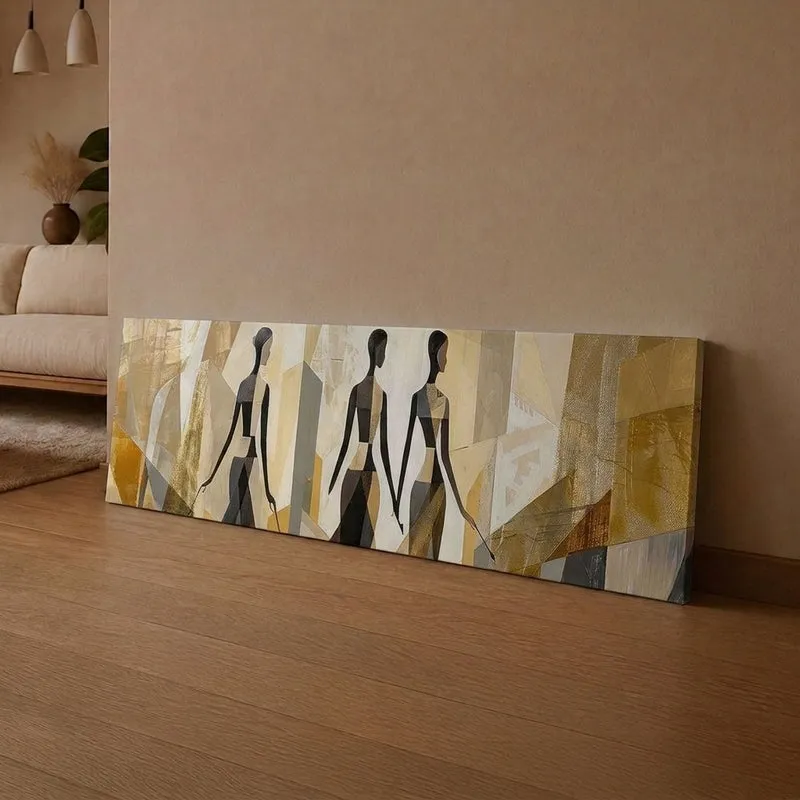 Earthy Silhouettes Boho Canvas Wall Art media 1