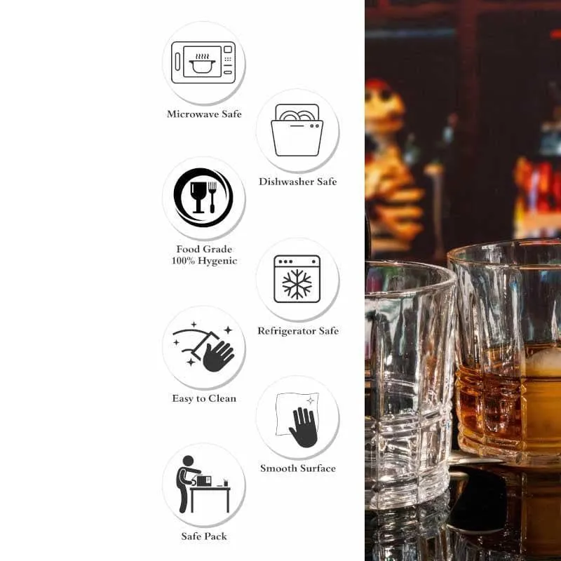 Riverpoo Old Fashioned Glasses (310 ML) - Set Of Six media 4