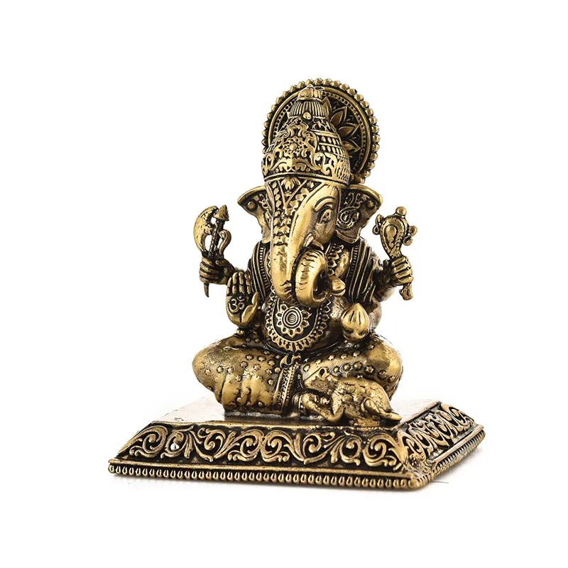 Divine Vigneshwara Brass Idol media 4