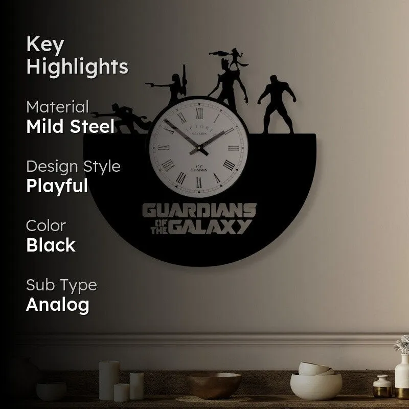 Guardians Of The Galaxy Steel Analog Wall Clock media 2